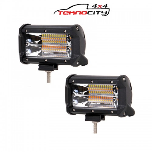 OFFROAD SİS LAMBASI 24 LED 72 W 6000K BEYAZ-SARI LED 2 RENKLİ